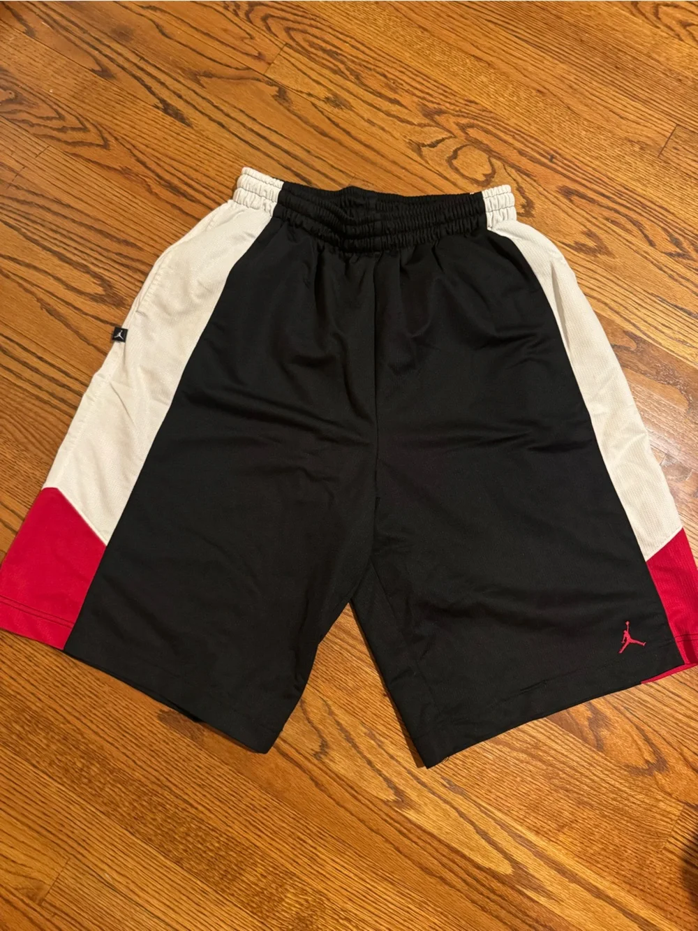 Jordan Brand Black, Red & White Athletic Shorts